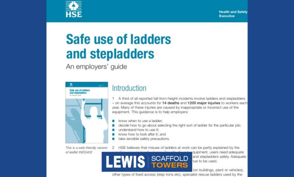 LEWIS ladder safety PDF by the HSE LEWIS ladder safety PDF by the HSE